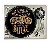 Rebel Motor Soul CORK DJ SLIPMATS/Turntable SLIP MATS - Vinyl
