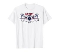 Rebel Motorsports Star-Struck Faster Than You T-Shirt, Men, White, 5X-Large
