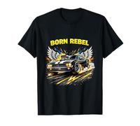 Rebel Muscle Car Speed Power Racing Graphic T-Shirt