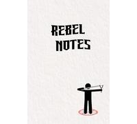 Rebel Notes Notebook - Teen Rebel Journal with Matte Hardcover | 120 Lined Pages, 6 x 9 Inches | Cool Minimalist Slingshot Design for Teen Boys | Students & Back to School Gift
