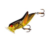 Rebel P73-434 Crickhopper Popper Lure, 1 3/4-Inch, 3/16-Ounce, Yellow/Black Back