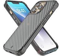 REBEL Phone iPhone 13 Pro Case Series Gen-3 Premium Aramid Fiber, MagSafe Compatible, Protective Shockproof Corners, Metal Buttons, Slim Fit Grip Case for iPhone 13 Pro 6.1 Inch 2021 (Black)