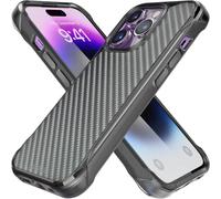 REBEL Phone iPhone 14 Pro Case Series GEN-4 Aramid Fiber, Strong MagSafe Compatible, Protective Shockproof Corners, Metal Buttons, Upgraded Slim Case for iPhone 14 Pro 6.1 Inch 2022 (Black)