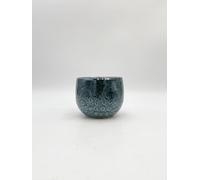 Rebel Plants Handmade Ceramic Turquoise Plant Pots, Various Sizes (Diameter 16 cm x Height 14 cm/Opening 14cm)