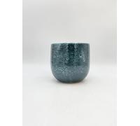 Rebel Plants Handmade Ceramic Turquoise Plant Pots, Various Sizes (Diameter 21 cm x Height 19 cm/Opening 18cm)