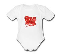 REBEL REBEL DAVID BOWIE TEG2211 Unique Baby Vest Baby Grow Babygrow Cute Novelty Funny Boys Girls Unisex