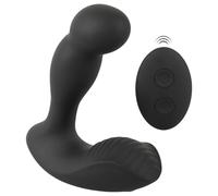 Rebel - Rechargeable Remote-Controlled Prostate Vibrator (Black)