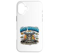 Rebel Road Rider Skull Biker Adventure Graphic Case for iPhone 16 Plus