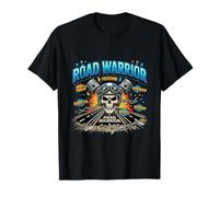 Rebel Road Rider Skull Biker Adventure Graphic T-Shirt