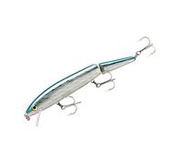 Rebel Saltwater Minnow Lures, Silver/Blue, 5.5-Inch