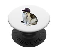 Rebel Smoking Bad Black Cat Funny PopSockets Adhesive PopGrip
