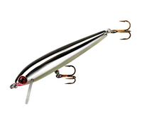 Rebel Tracdown Minnow Fishing Lure - Silver/Black Back - 2 1/2 in