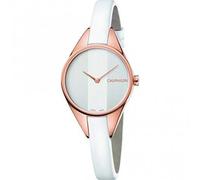 Rebel White Leather Quartz Watch - female - Calvin Klein - Watches - White - ONE SIZE - Accessories ONE SIZE