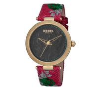 Rebel Women's Carroll Gardens Green Dial Cloth Watch in Burgundy Rebel Burgundy One Size