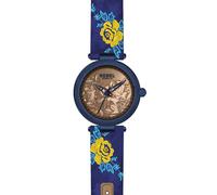 Rebel Women's Carroll Gardens Yellow Gold/Bronze Dial Cloth Watch in Navy Rebel Navy One Size