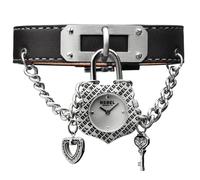 Rebel Women's Seagate Silver Dial Leather Watch in Black Rebel Black One Size