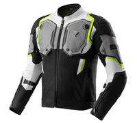 Rebelhorn Borg II Motorcycle Textile Jacket - Black / Grey / Fluo Yellow