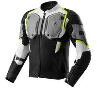 Rebelhorn Borg 2 waterproof Motorcycle Textile Jacket, black/grey/yellow, size XS