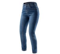Rebelhorn Classic Ladies Moto Motorcycle Motorbike Jeans Monolayer Washed Blue