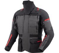 Rebelhorn Cubby 5 waterproof Motorcycle Textile Jacket, dark grey/black/red, size L