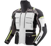 Rebelhorn Cubby 5 waterproof Motorcycle Textile Jacket, grey-yellow, size L for Men