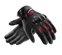 Rebelhorn Defender Moto Motorcycle Motorbike Gloves Black / Red