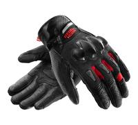 Rebelhorn Defender Motorbike Motorcycle Mixed Gloves - Black / Red