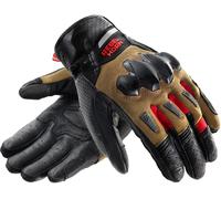 Rebelhorn Defender Motorcycle Gloves, black/khaki/red, size S