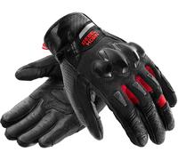 Rebelhorn Defender Motorcycle Gloves, black-red, size L for Men