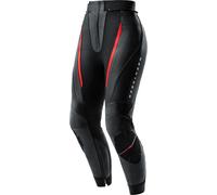 Rebelhorn Diva Ladies Motorcycle Leather Pants, black/red, size 46