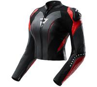 Rebelhorn Diva RS Ladies Motorcycle Leather Jacket, black/red, size 46