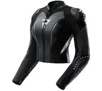 Rebelhorn Diva RS Ladies Motorcycle Leather Jacket, black/white, size 42