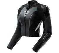 Rebelhorn Diva RS Ladies Motorcycle Leather Jacket, black/white, size 44