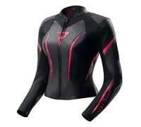 Rebelhorn Diva ST Ladies Motorbike Motorcycle Leather Jacket Black / Pink