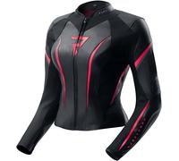 Rebelhorn Diva ST Ladies Motorcycle Leather Jacket, black/pink, size 42