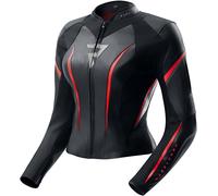 Rebelhorn Diva ST Ladies Motorcycle Leather Jacket, black/red/white, size 32