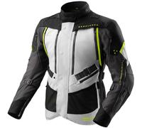 Rebelhorn Hardy 3.0 waterproof Motorcycle Textile Jacket, black/grey/yellow, size 6XL