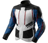 Rebelhorn Hardy 3.0 waterproof Motorcycle Textile Jacket, grey/blue/red, size 6XL