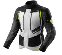 Rebelhorn Hardy 3.0 waterproof Motorcycle Textile Jacket, black/grey/yellow, size L