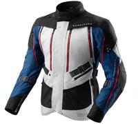 Rebelhorn Hardy 3.0 waterproof Motorcycle Textile Jacket, grey/blue/red, size 7XL