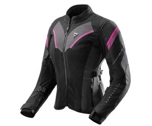 Rebelhorn Hiflow 5 Ladies Motorbike Textile Jacket Black / Grey / Fluo Pink