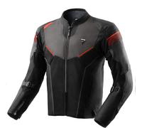 Rebelhorn Hiflow 5 waterproof Motorcycle Textile Jacket, black/grey/red, size 5XL