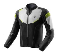 Rebelhorn Hiflow 5 waterproof Motorcycle Textile Jacket, black/grey/yellow, size 5XL