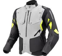 Rebelhorn Hiker 4 waterproof Motorcycle Textile Jacket, black/grey/yellow, size L