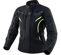 Rebelhorn Hiker III Ladies Motorcycle Textile jacket, black-yellow, size 8XL for Women