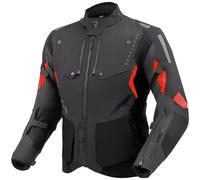 Rebelhorn Hiker 4 waterproof Motorcycle Textile Jacket, black/grey/red, size M
