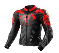 Rebelhorn Inferno Motorcycle Leather Jacket, black-red, size 58 for Men