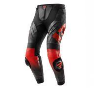 Rebelhorn Inferno Motorbike Motorcycle Leather Trouser Black / Fluo Red