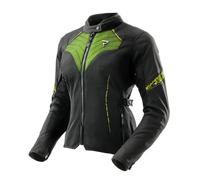 Rebelhorn Jax Ladies Motorcycle Motorbike Textile Jacket Black / Fluo Yellow