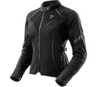 Rebelhorn Jax waterproof Ladies Motorcycle Textile Jacket, black/gold, size 2XL